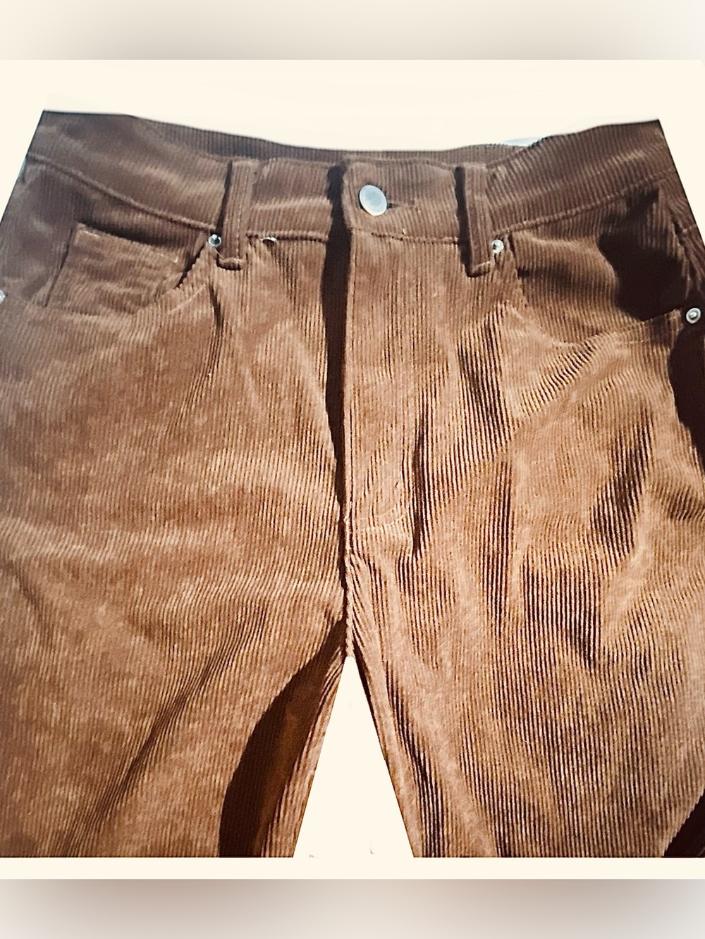 SHEIN Brown Corduroy Pants